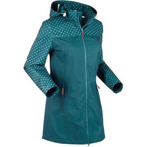 Waterafstotende softshell jas met print, slim fit