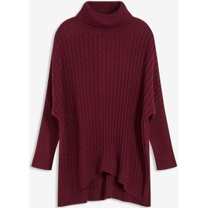 Oversized poncho trui