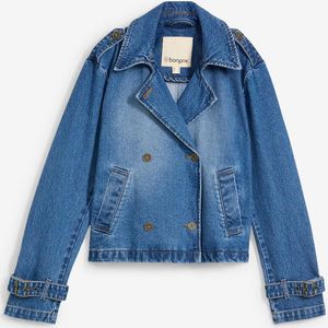 Spijkerjasje in trenchlook