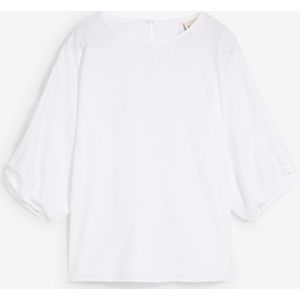 Loose fit blouse van puur katoen