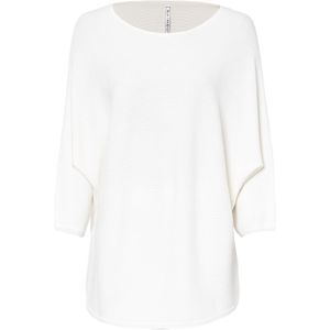 Geribde oversized trui in een viscosemix