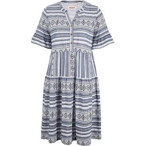 Gedessineerde shirtjurk, korte mouw