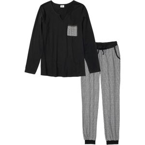 Pyjama met flanellen broek (2-dlg. set)