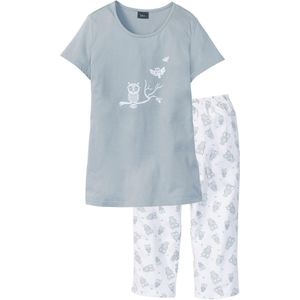 Capri pyjama met korte mouwen (2-dlg.)