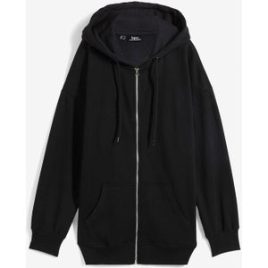 Oversized sweatvest met capuchon