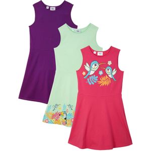 Meisjes jersey jurk (set van 3) van biologisch katoen