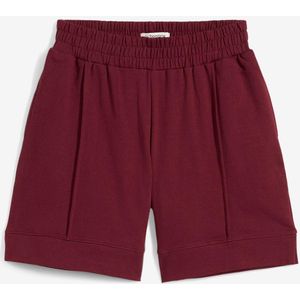 Wijde sweat short in een katoenmix