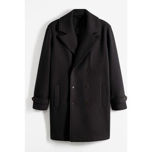 Lange blazerjas met wol