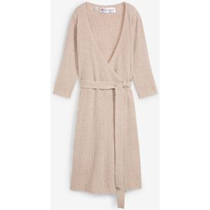 Zacht gebreide zwangerschapsjurk / voedingsjurk met 3/4 mouwen