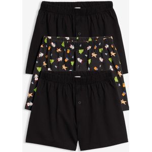 Wijde boxershort van katoen (set van 3)