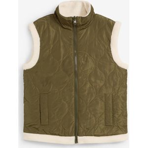 Reversibele bodywarmer van teddy