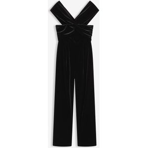 Jersey jumpsuit van soepelvallend fluweel