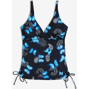 Tankinitop met strikkoordjes