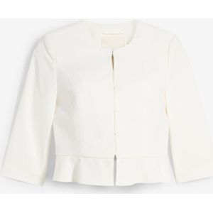 Korte zwangerschapsblazer van satijn