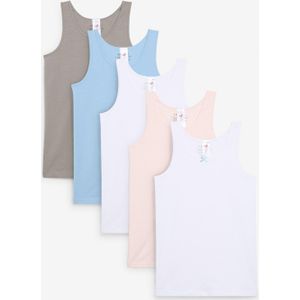 Hemd met zacht katoen en satijnen strik (set van 5)