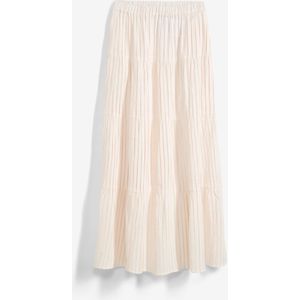 Gestreepte maxi rok van puur katoen