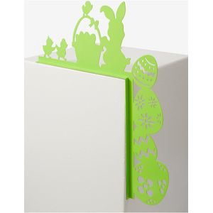 Deurlijst decoratie met paaseieren