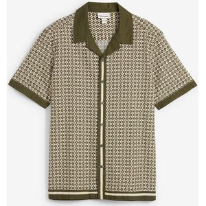 Linnen overhemd met korte mouwen