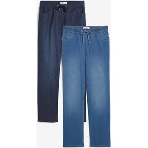 High waist instapjeans, straight (set van 2)
