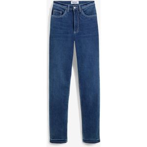 Straight thermojeans met high waist