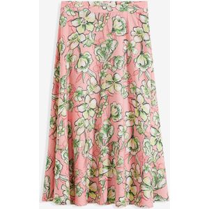 Midi rok van een soepele viscosemix