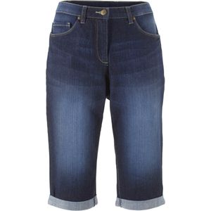 Stretch jeans bermuda met comfortband