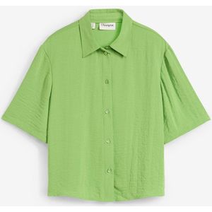 Boxy blouse van lichte crêpe