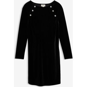 2-in-1 feestelijke zwangerschaps- en voedingsjurk van zacht fluweel