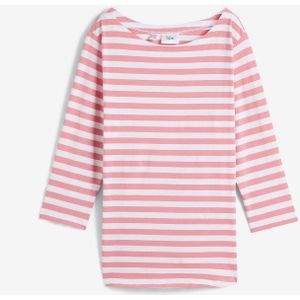 Shirt met 3/4 mouwen en boothals