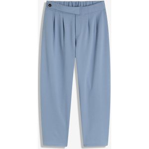 Jersey broek met bandplooien