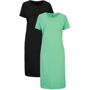 Jersey jurk van puur katoen (set van 2)