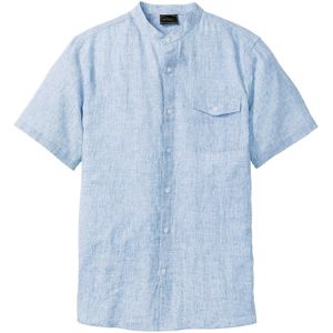 Overhemd met korte mouwen en linnen