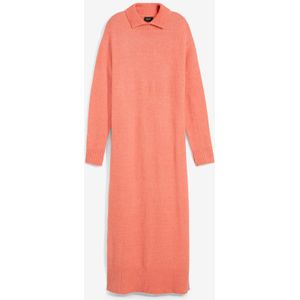 Gebreide jurk met zijsplitten