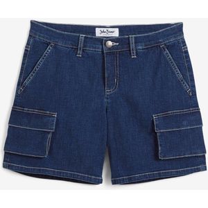 Cargo jeans short, mid waist