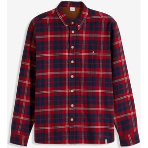 Warm gevoerd flanellen overhemd met lange mouwen