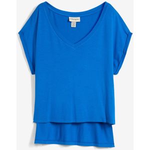 Oversized shirt van soepele viscosemix