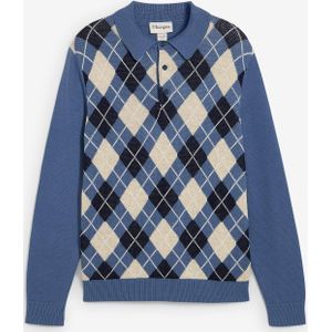 Polo-trui met Argylepatroon van puur katoen
