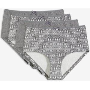 Maxi hipster met biologisch katoen (set van 4)