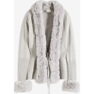 Vest met afneembaar imitatiebont