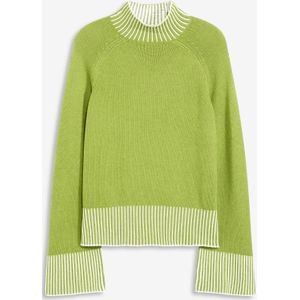 Trui met opstaande kraag en kasjmier