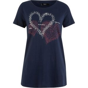 Katoenen shirt met hart van biologisch katoen