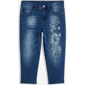 Capri jeans met vlinderprint