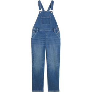 Meisjes denim tuinbroek, wide leg