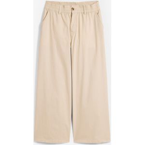 High waist twill short, 7/8