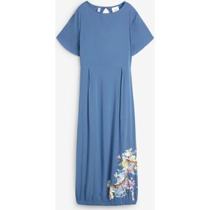 Gedessineerde maxi jurk in O-lijn