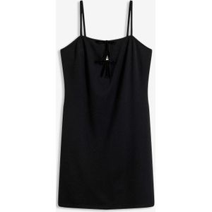 Mini jurk met fluwelen strikken