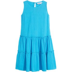 Meisjes midi jurk van mousseline