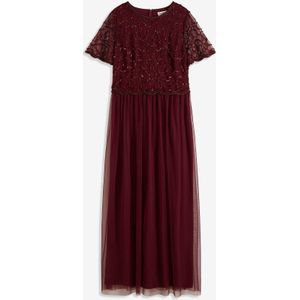 Maxi Jurk - Fijne Tule - Paillettenborduursel