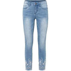 Skinny jeans met borduursel