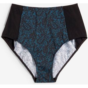 High waist bikinibroekje met gerecycled polyamide